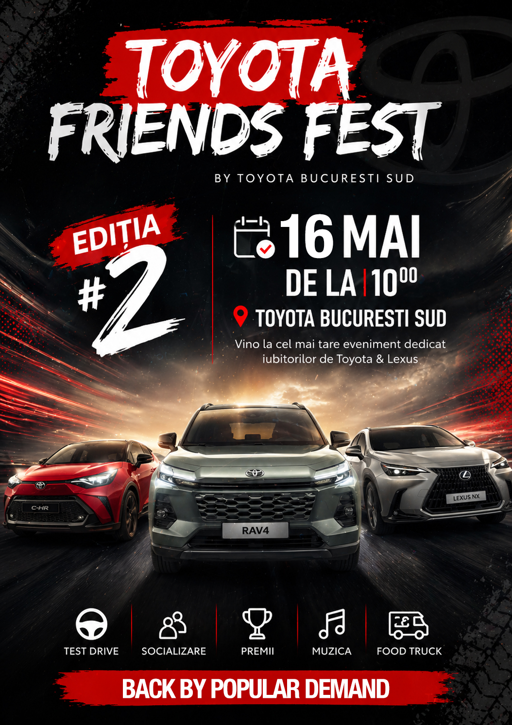 Toyota Friends Fest - 16 mai 2026, Toyota Bucuresti Sud